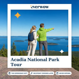 Everwow Acadia National Park Tour experience gift photo in a frame, coastal summit view