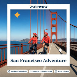 Everwow San Francisco Adventure experience gift photo in a frame, cycling the bridge