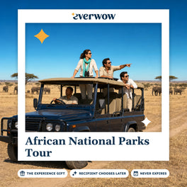 Everwow African National Parks Tour experience gift photo in a frame, savanna game drive