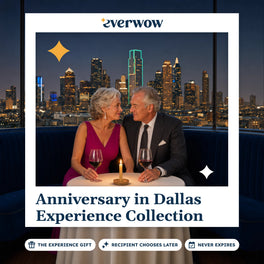 Everwow Anniversary in Dallas Experience Collection experience gift photo in a frame, couple at candlelit table