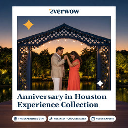 Everwow Anniversary in Houston experience gift photo in a frame, couple in a garden gazebo