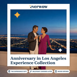 Everwow Anniversary in Los Angeles experience gift photo in a frame, rooftop cocktail toast
