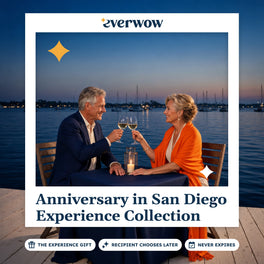 Everwow Anniversary in San Diego experience gift photo in a frame, harbor deck toast at dusk
