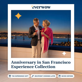 Everwow Anniversary in San Francisco experience gift photo in a frame, rooftop toast over the bay