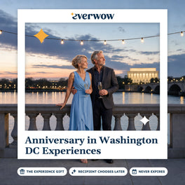 Everwow Anniversary in Washington DC Experiences experience gift photo in a frame, couple toasting at dusk
