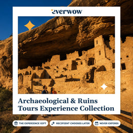 Everwow Archaeological & Ruins Tours Experience Collection experience gift photo in a frame, visitors at cliff ruins