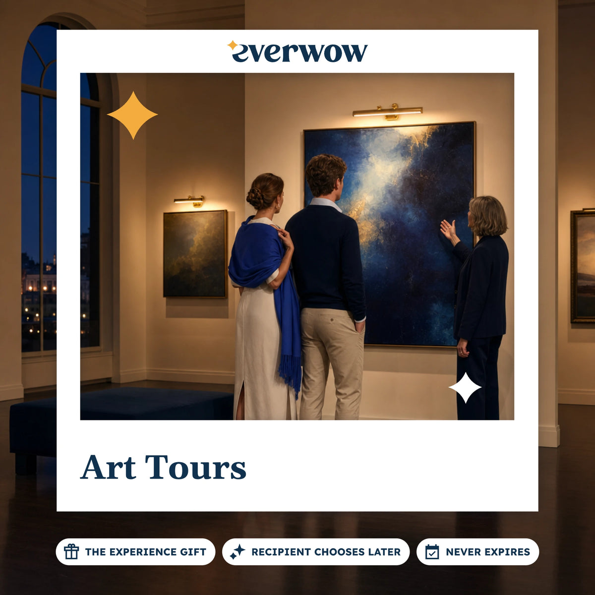 Everwow Art Tours experience gift photo in a frame, private gallery tour