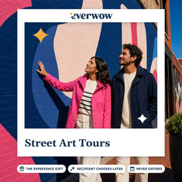 Everwow Street Art Tours experience gift photo in a frame, strolling a mural street