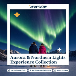 Everwow Aurora & Northern Lights Experience Collection experience gift photo in a frame, snowfield aurora