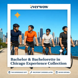 Everwow Bachelor & Bachelorette in Chicago experience gift photo in a frame, lakefront bike ride