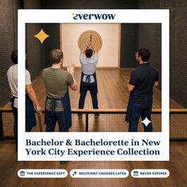 Everwow Bachelor & Bachelorette in New York City Experience Collection experience gift photo in a frame, axe throwing party