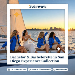 Everwow Bachelor & Bachelorette in San Diego Experience Collection experience gift photo in a frame, sunset sailing toast