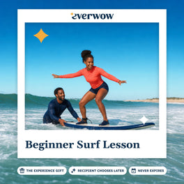 Everwow Beginner Surf Lesson experience gift photo in a frame, first wave in the whitewash