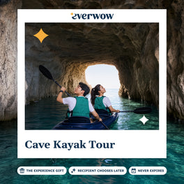 Everwow Cave Kayak Tour experience gift photo in a frame, sea cave paddle