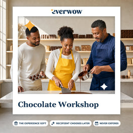 Everwow Chocolate Workshop experience gift photo in a frame, chocolate work on marble