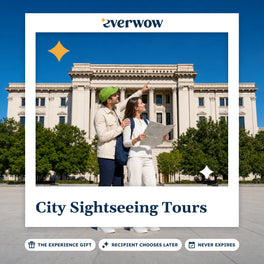Everwow City Sightseeing Tours experience gift photo in a frame, landmark plaza stop