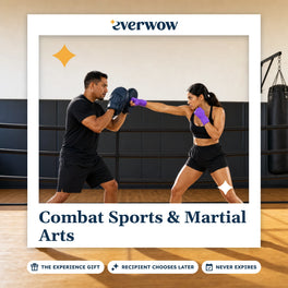 Everwow Combat Sports & Martial Arts experience gift photo in a frame, mitt work in the gym