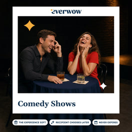Everwow Comedy Shows experience gift photo in a frame, laughter by the stage
