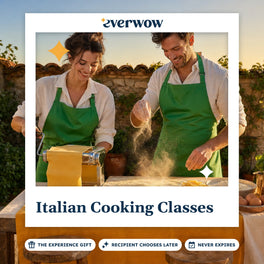 Everwow Italian Cooking Classes experience gift photo in a frame, making fresh pasta