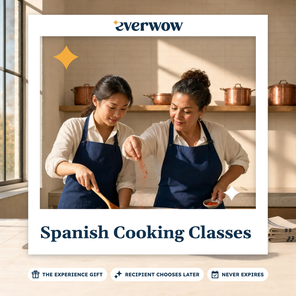 Everwow Spanish Cooking Classes experience gift photo in a frame, saffron rice lesson