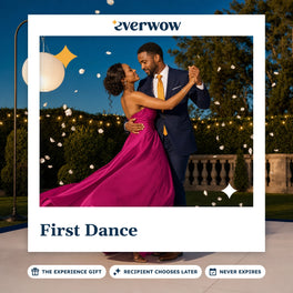 Everwow First Dance experience gift photo in a frame, couple dancing in a garden