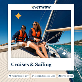 Everwow Cruises & Sailing experience gift photo in a frame, couple sailing a sloop