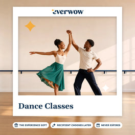 Everwow Dance Classes experience gift photo in a frame, couple dancing in a studio