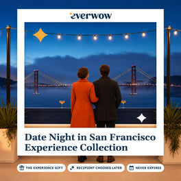 Everwow Date Night in San Francisco Experience Collection experience gift photo in a frame, couple above the fog
