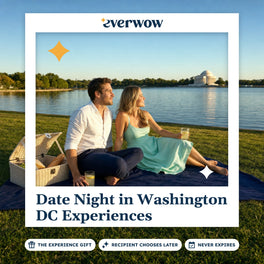 Everwow Date Night in Washington DC experience gift photo in a frame, Tidal Basin picnic