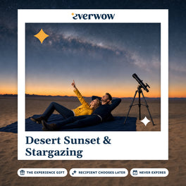 Everwow Desert Sunset & Stargazing experience gift photo in a frame, stargazing in the desert