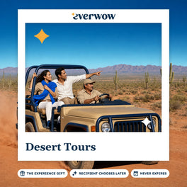 Everwow Desert Tours experience gift photo in a frame, jeep on a desert track