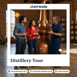 Everwow Distillery Tour experience gift photo in a frame, couple tasting by a copper still
