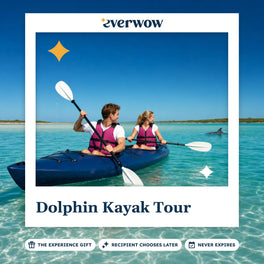 Everwow Dolphin Kayak Tour experience gift photo in a frame, kayakers watching a dolphin