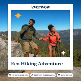 Everwow Eco Hiking Adventure experience gift photo in a frame, hikers on a granite trail