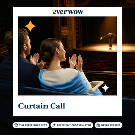 Everwow Curtain Call experience gift photo in a frame, performer taking a bow