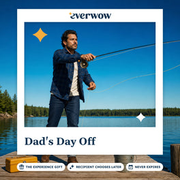 Everwow Dad's Day Off experience gift photo in a frame, fishing from a charter boat