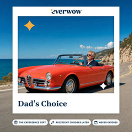 Everwow Dad's Choice experience gift photo in a frame, classic convertible coast drive