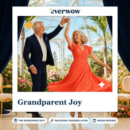 Everwow Grandparent Joy experience gift photo in a frame, grandparents dancing