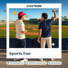 Everwow Sports Fan experience gift photo in a frame, cheering in ballpark stands