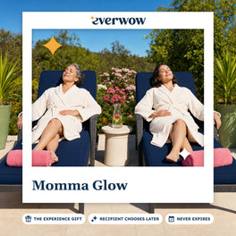 Everwow Momma Glow experience gift photo in a frame, garden spa day for two
