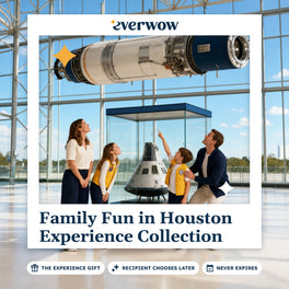Everwow Family Fun in Houston Experience Collection experience gift photo in a frame, family at a space center