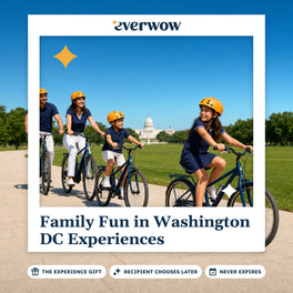 Everwow Family Fun in Washington DC Experiences experience gift photo in a frame, family bike ride on the mall