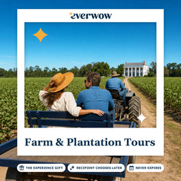 Everwow Farm & Plantation Tours experience gift photo in a frame, couple on a farm trailer ride