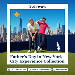 Everwow Father's Day in New York City Experience Collection experience gift photo in a frame, rooftop golf in Manhattan