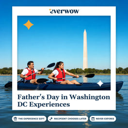 Everwow Father's Day in Washington DC Experiences experience gift photo in a frame, tandem kayak on the Potomac