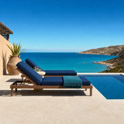 Private terrace with a plunge pool and loungers above turquoise water, Ultimate Getaway experience gift