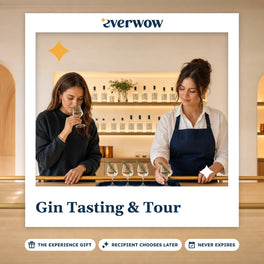 Everwow Gin Tasting & Tour experience gift photo in a frame, gin flight at a tasting bar