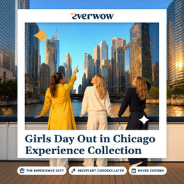 Everwow Girls Day Out in Chicago Experience Collection experience gift photo in a frame, river cruise at sunset