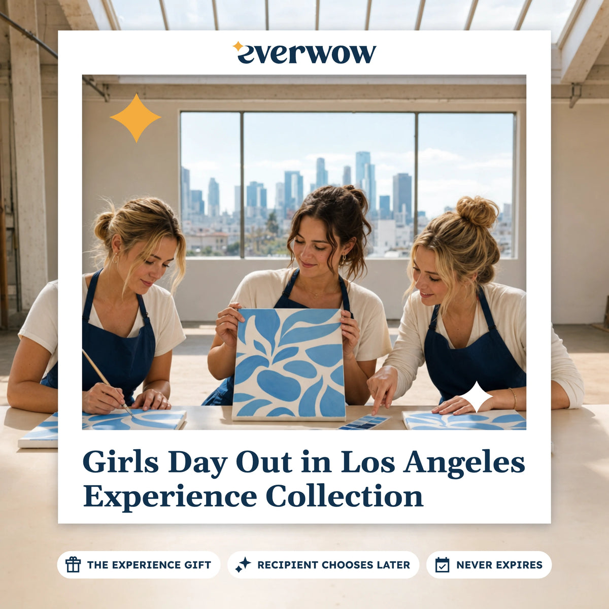 Everwow Girls Day Out in Los Angeles Experience Collection experience gift photo in a frame, painting in a loft studio