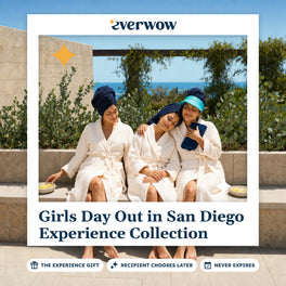 Everwow Girls Day Out in San Diego Experience Collection experience gift photo in a frame, friends at a spa courtyard